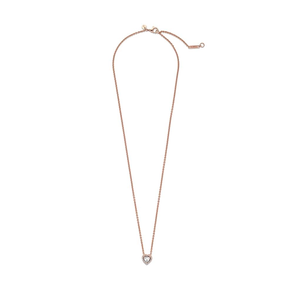 Pandora Timeless Schmuck, 14-karätig Roségold-vergoldet, funkelndes Herz