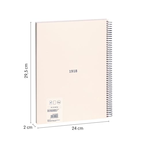 Cahiers A4 MILAN à couverture rigide et 80 feuilles blanches de dessin