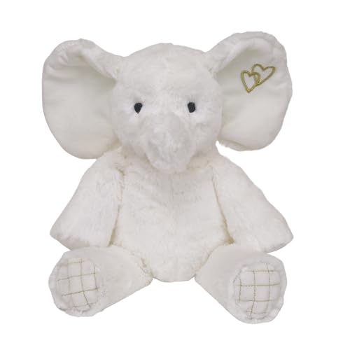 Image of Lambs & Ivy Signature Jamboree Plush Elephant - Marshmallow - Gray, Gold, White