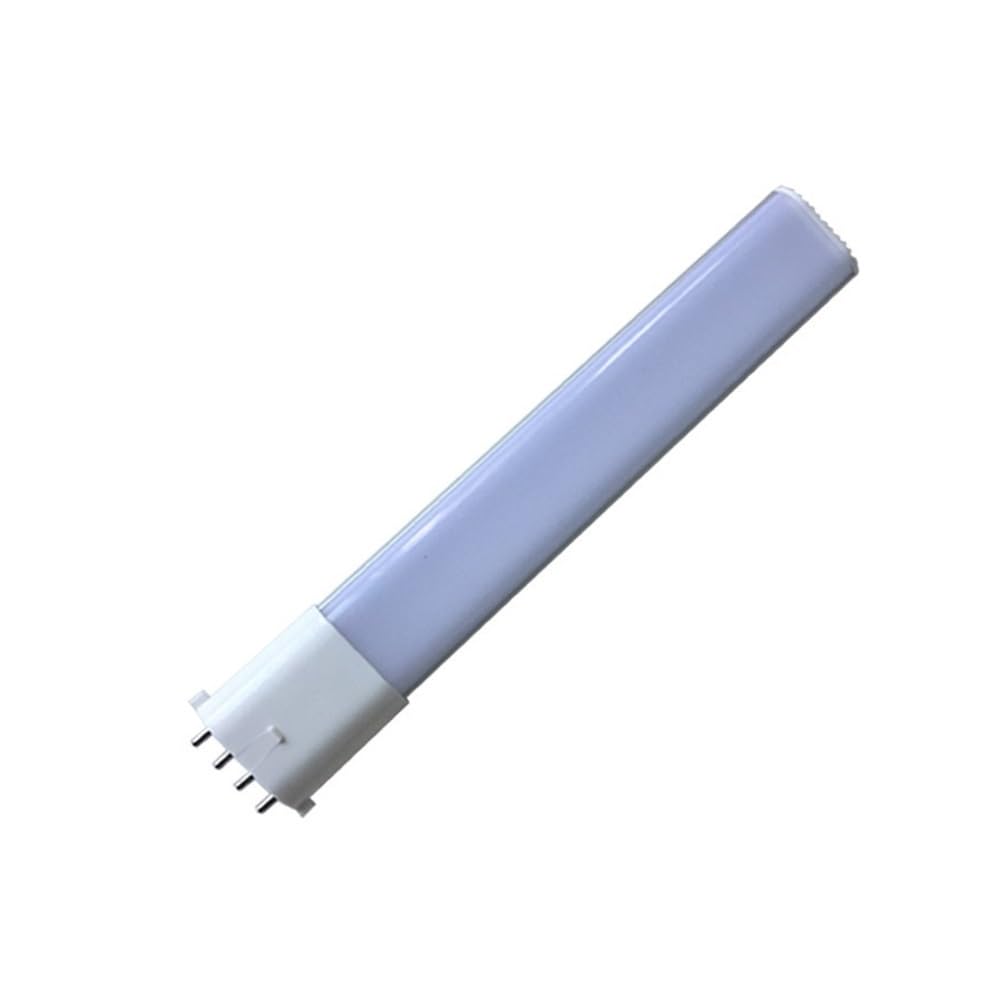 RZL Illuminazione, Confezione da 5, lampada a tubo LED 2G7/2GX7 6W AC85-265V 28-2835smd lampada in alluminio(Warm white,2GX7 milky)