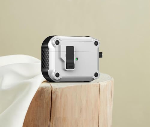 Funda AirPods 4 rígida de alta resistencia y diseño minimalista color blanco