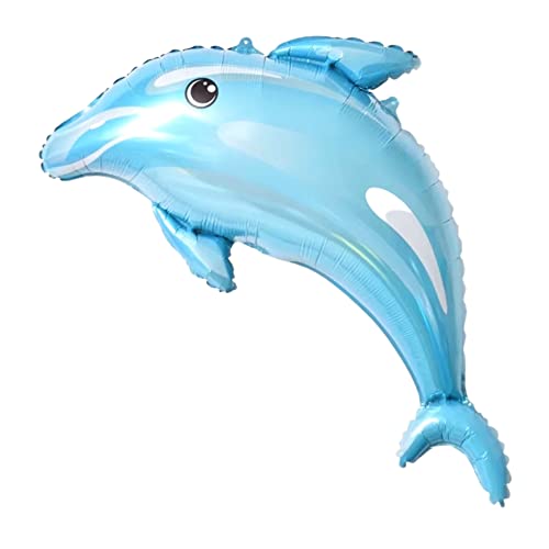 DIWULI Ballon Dauphin Bleu - Ballon Animal Anniversaire