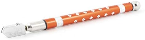 New Lon0167 Floral Metal Featured Pencil Grip Oil reliable efficacy Feed 3mm-12mm Glass Cutter Orange Red(id:bbf 50 95 c8e) image 2