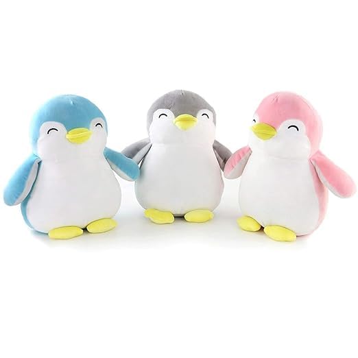 NEW OPALHOUSE-Trend 3 Pices Combo Soft Toy Penguin Pink-Blue- Grey (B0D7VFL5H5) Amazon Price History, Amazon Price Tracker