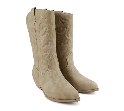 Image of Soda Women's Rodeo Western Pointed Toe Cowboy Boots