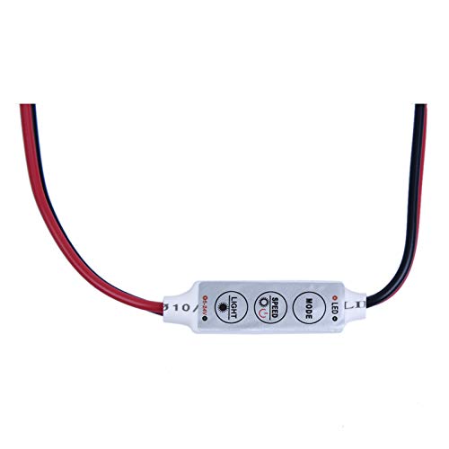3NH® Mini 3 Keys Controller Dimmer for 3528 5050 LED Single Color Strip ...