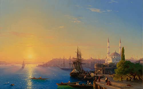 Tableaux Poster Peinture Abstraite Ivaninovitch Ayvazovsky pour Chambre 60x90cm