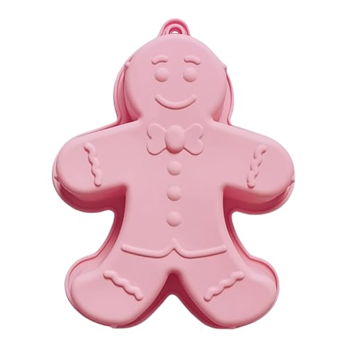 Birtern Molde de silicone de gengibre, molde de pão de gengibre, bandeja grande para assar pão de gengibre, formas para assar bolachas de gengibre para assar mousse, chocolate,
