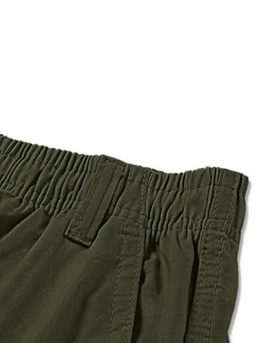 Image of Vogaan Casual Solid Men's Regular Fit Drawstring Cargo Pants with Multiple Pockets | Cotton Cargos for Men