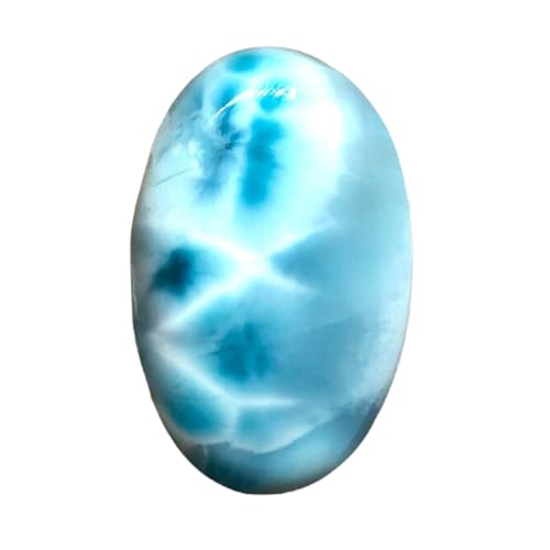 Larimar cabochon en vrac 32 x 20 x 7 mm pour création de collier et bague