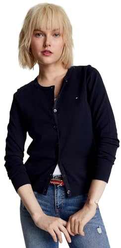 Image of TOMMY HILFIGER Women's Solid Cardigan Sweater with Regular Buttons Collection 2025