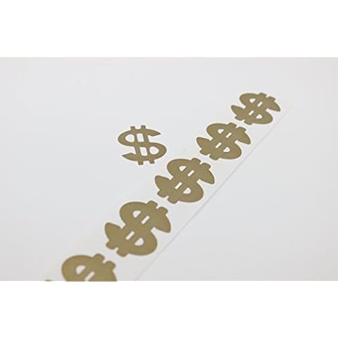 Dollar Sign Tanning Bed Stickers 100 Pack Cover