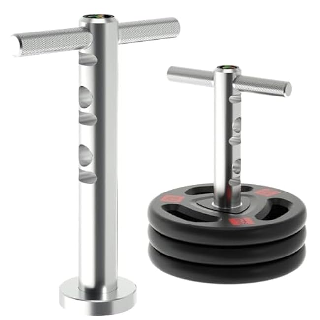 T-Bell ¨C Adjustable, Functional Fitness Accessory for Body Shaping, Core Leg, Back and Buttocks Strength. Rustproof, Durable Rotating T-Bar Design, 225 lb. Capacity. 15.25¡± H x 10¡± W x 2¡± Diameter