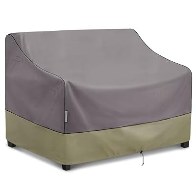 KylinLucky Outdoor Sofa Cover Waterproof Heavy Duty Patio Furniture Protector 66x34x38 Inches, Grey Loveseat Cover