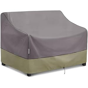 KylinLucky Outdoor Patio Loveseat Cover 58 x 32.5 x 33 inch Waterproof Grey