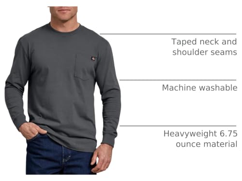 Image of Dickies Men's Big and Tall Long Sleeve Heavyweight Crew Neck