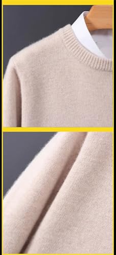 Men's O-Neck Pullover Sweater Soft Warm Knit Jumper Big Size Long Sleeve Casual Woolen Sweater Top2