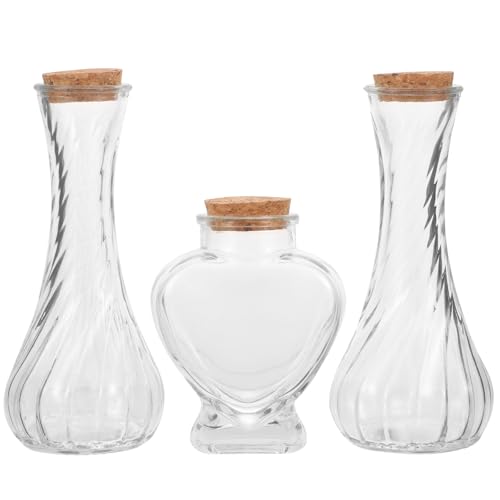 Bouteilles verre cérémonie de sable mariage cœur rangement origami réutilisables