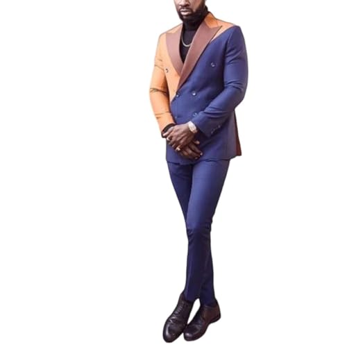 Men's Business Peak Suit - Double Breasted Groom | Blazer Tuxedos