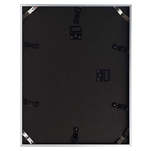 Frametory, 12X16 Aluminum Frame, 8.5X11 Photo With Ivory Mat For Wall Display, Sawtooth Hanger, Swivel Tabs, Spring Clips Great For Photos, Artworks, Posters (Silver, 1-Pack) #TOP7