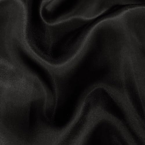 1 X Black Satin Fabric 60