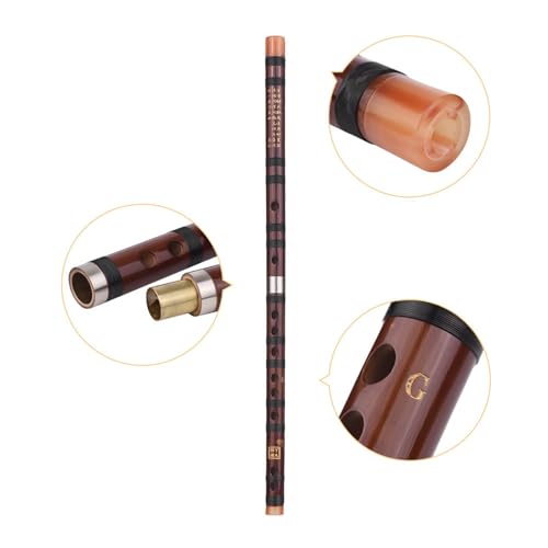 Fafeicy Flauta de bambú China, Material de bambú Amargo, Tono Claro y Sonido Preciso, Dizi con Tecla C Portátil para Principiantes y Amantes de la Música Tradicional (Tecla G) - imagen 3