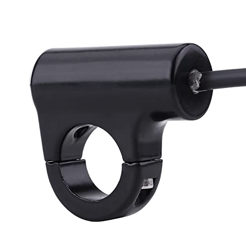 Motorcycle Handlebar Mount Button Switch 7/8" 22Mm Motorcycle Push Start Button Horn Button Headlight Brake Fog Lights Automatic Return Button With Green Light(A) #TOP6