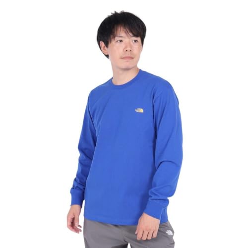 THE NORTH FACE(ザノースフェイス) 長袖 カットソー ロンT L/S Nuptse Cotton Tee TNFブルー M