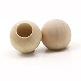 Mylittlewoodshop Pkg of 25 - Dowel Cap - 3/4 in Diameter with 3/8 Hole Unfinished Wood...
