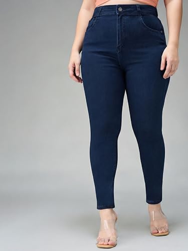 Image of Miss Chase A+ Women's Bootcut High Rise Regular Length Stretchable Denim Jeans