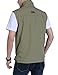 Vanchenl Herren Casual Utility Reisen Angeln Weste Outdoor Arbeit Leichtgewicht Safari Foto Multi Taschen Westen Khaki L