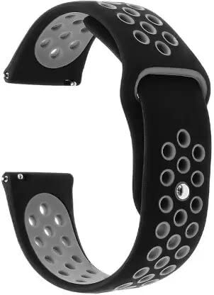 GenericJackDerry 20mm Soft Siicone Sports Watch Strap/Band with Rust Free Button for Only 20mm Lugs Size Compatible for Amazfit GTS 2 Mini, Noise X-Fit 1, Amazfit GTS, Sumsung Galaxy Active