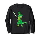 Photo Gallery divertente mazza da baseball t-rex dinosaure st patricks day dino maglia a manica Photo Gallery divertente mazza da baseball t-rex dinosaure st patricks day dino maglia a manica