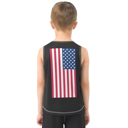 Boys Athletic Tank Top Shirts Colorful Gradient Color Sleeveless T-Shirts Crew Neck for Kids Clothing Children3