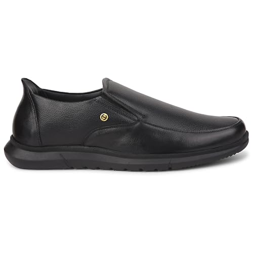 Image of Liberty Healers SCL-1 Formal Non Lacing Moccasin Shoes for Men with PU Sole | Comfortable Outsole and Lightweight | Cushioned Footbed | Suitable for Office