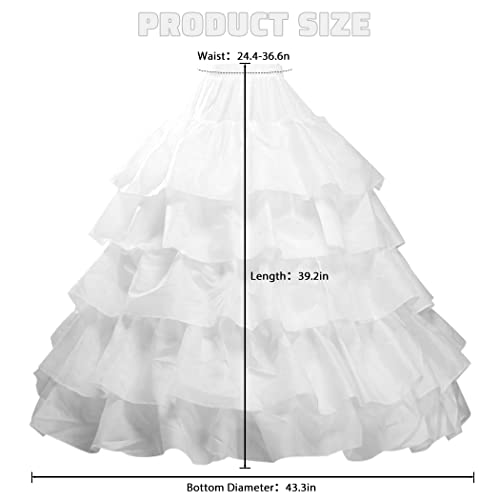 Hoop Skirt Full A-line Bridal Dress Gown Slip Petticoat for Wedding Dress Crinoline Underskirt Ball Gown4