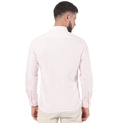 Image of Arvind AD Men White Slim Fit Shirt