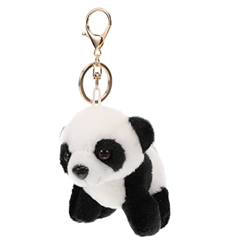 PRETYZOOM Plüsch Schlüsselanhänger Schlüsselanhänger Panda Anhänger Panda Puppe Kleine Stofftiere Süßer Bär Niedlicher