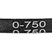uxcell O-750 Industrial Lawn Mower Rubber V Belt 750mm Inner Girth 10mm Width 6mm Height