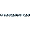 Amazon Essentials Sterling Silver Tonal Blue and White Topaz Bracelet, 7.25" (previously Amazon Collection) #1