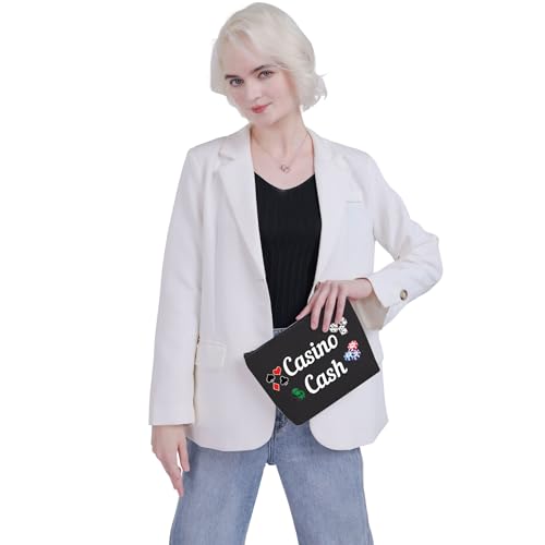 VAMSII Casino Cash Money Bag Casino Gambling Makeup Bag Casino Lover Accessory Pouch (Casino Cash)4