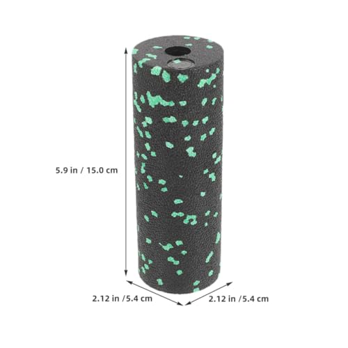 GALPADA Set compacto de 4 piezas de rodillos de espuma para ejercicio, palo hueco para masaje muscular, para terapia de tejido profundo y relajación de espalda y piernas, color verde y rojo para fitness en casa miniatura 2