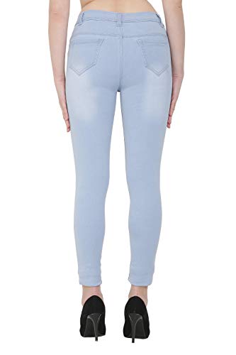 Image of Nifty Women's Denim Stretchable Slim Fit Color Jeans