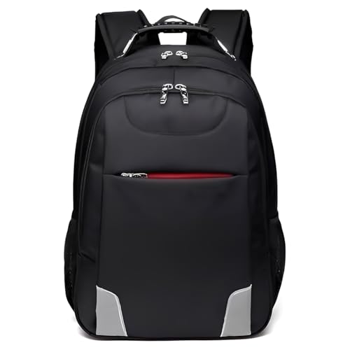 Mochila Masculina Grande Impermeável para Notebook 15,6” com Cabo de Aço Reforçado, Costas Respiráveis e Várias Divisórias – Ideal para Viagem, Trabalho e Faculdade Mochila Escolar (Preto)