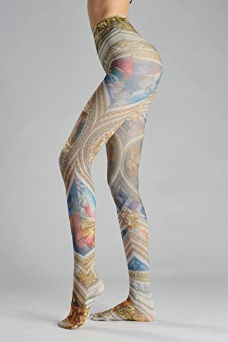 Image of Sahabowi Women's Sheer Tights, Digital Print Designs Stockings