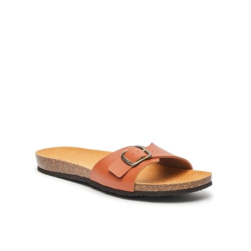 Sandali uomo Scholl Didier cognac, parfaits pour vos promenades estivales en 48 - 2