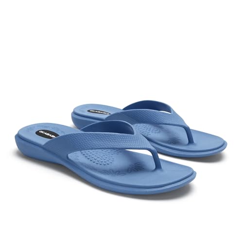 Image of OKABASHI Women's Maui Flip Flops | Arch Support Sandals with Massage Footbed, Made in USA, Waterproof Thong Sandal for Beach, Pool & Travel, Sizes 5-10.5