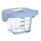 EPIGEIST de para Alimentación Infantil con Tapa Hermética y Resistente al Recipiente Transparente para Almacenamiento y Congelación de Alimentos de para Comida Complementaria y Snacks