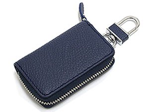Amazon | スマートキーケース【ネイビー】本格牛革レザーキーケース