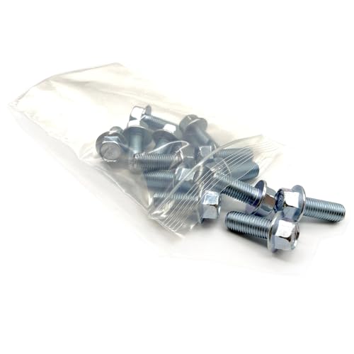 Tornillos de brida hexagonal M10-1.25x30 fabricados bajo norma JIS con acero Clase 10.9, 25 u. 7